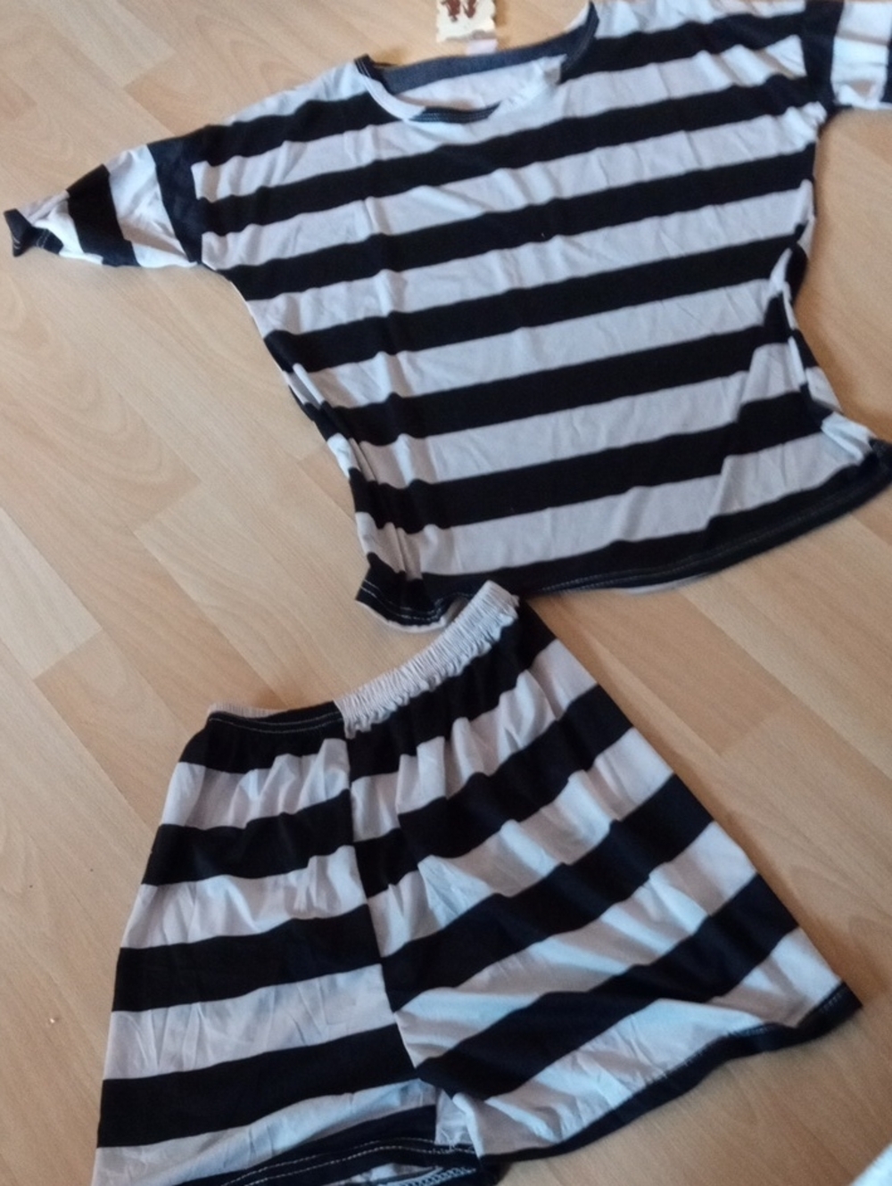 Striped Black & White Women’s Sleep Set